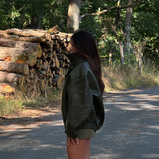 Damen jacke mit lässigem Oversized-Schnitt EB