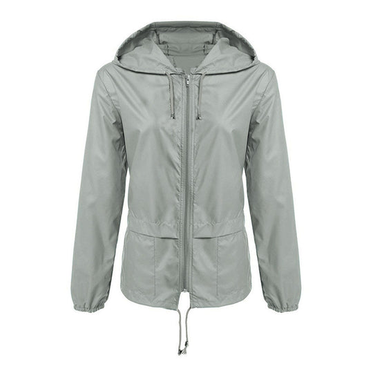 Damen leichte Übergangsjacke mit verstellbarem Kordelzug EB