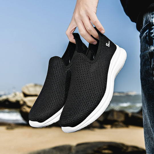Damen Atmungsaktive Freizeit Sneaker mit flexiblem Slip-On Design EB