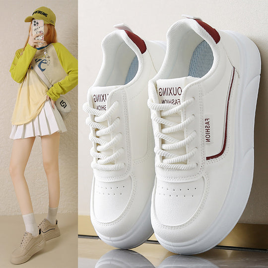Damen Sportliche Plateau Sneakers EB