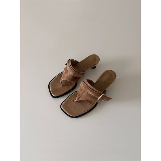 Damen elegante Plateau-Sandalen mit modischen Riemchen EB
