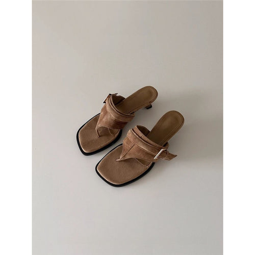 Damen elegante Plateau-Sandalen mit modischen Riemchen EB