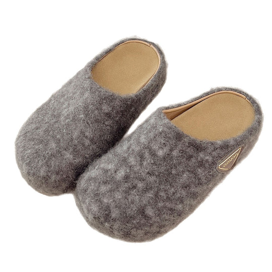 Damen Flauschige Filzclogs EB