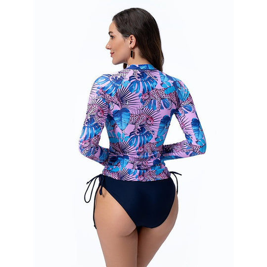 Damen Rashguard mit langem Arm und verstellbarem Saum EB