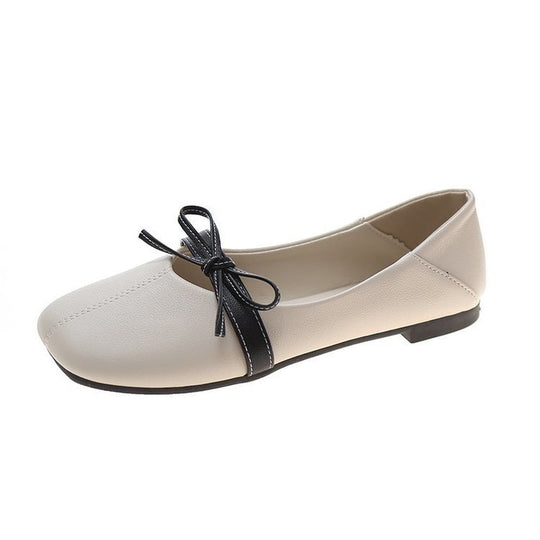Damen elegante Ballerinas mit dekorativem Schleifenakzent EB