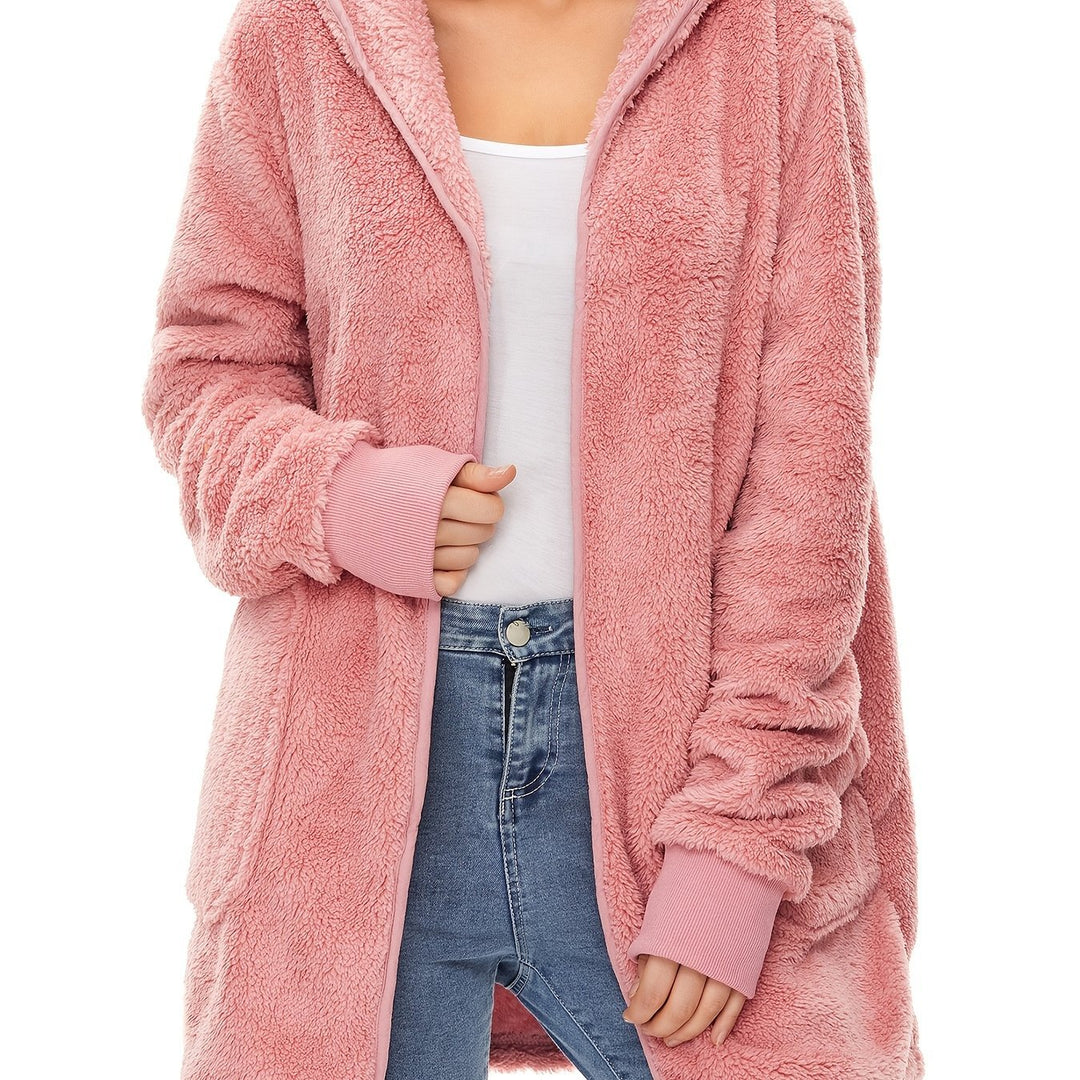 Damen weicher Fleece-Mantels EB