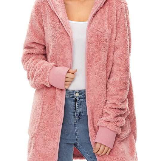 Damen weicher Fleece-Mantels EB