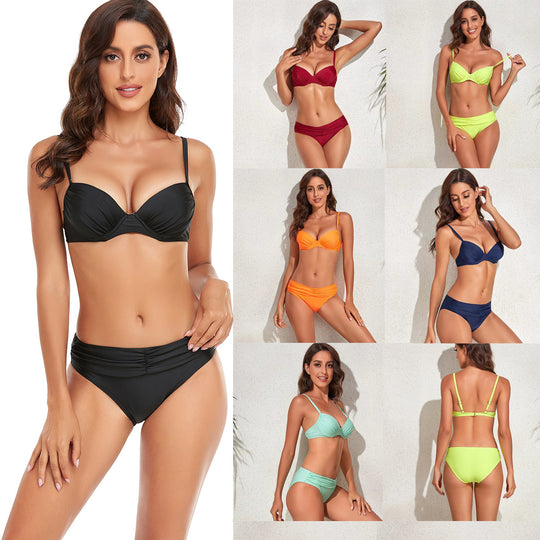Damen Bikini-Set mit raffinierten Rüschendetails EB