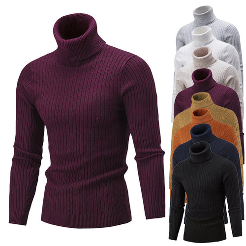 Herren Rollkragenpullover aus hochwertigem Strick EB