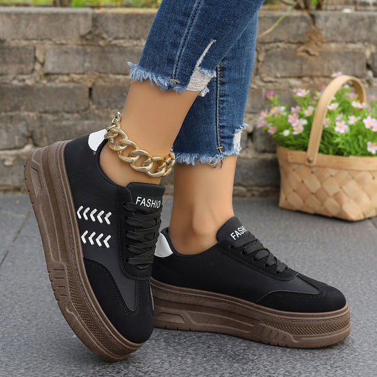 Damen Sneakers mit dicker Laufsohle und modischem Design EB