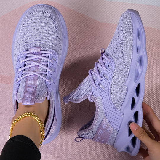Damen Atmungsaktive Laufschuhe mit elastischem Obermaterial und griffiger Sohle EB