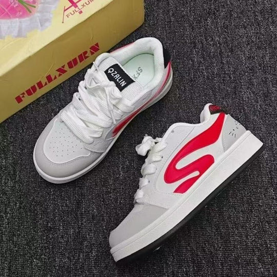 Damen Sneakers im lässigen Streetwear-Stil mit atmungsaktivem Obermaterial und dämpfender Sohle EB