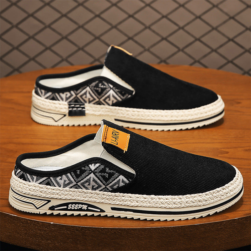 Damen Slip-On Freizeitschuhe mit modernem Ethno-Design EB