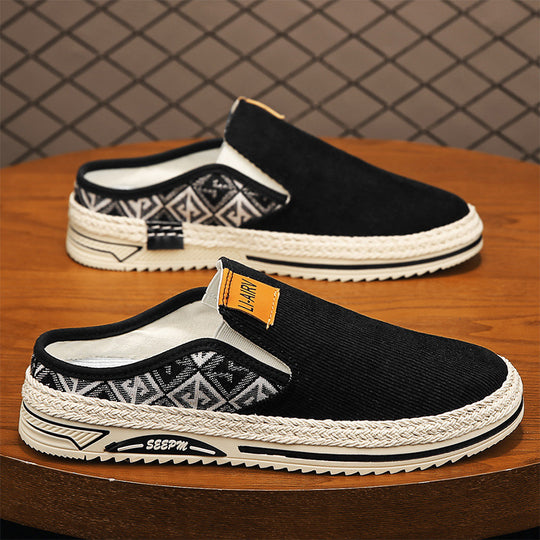 Damen Slip-On Freizeitschuhe mit modernem Ethno-Design EB