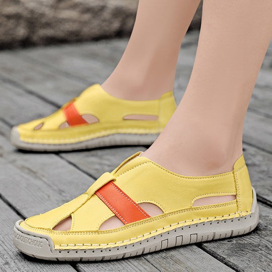 Damen Atmungsaktive und elegante Sandalen mit verstellbarem Riemen EB