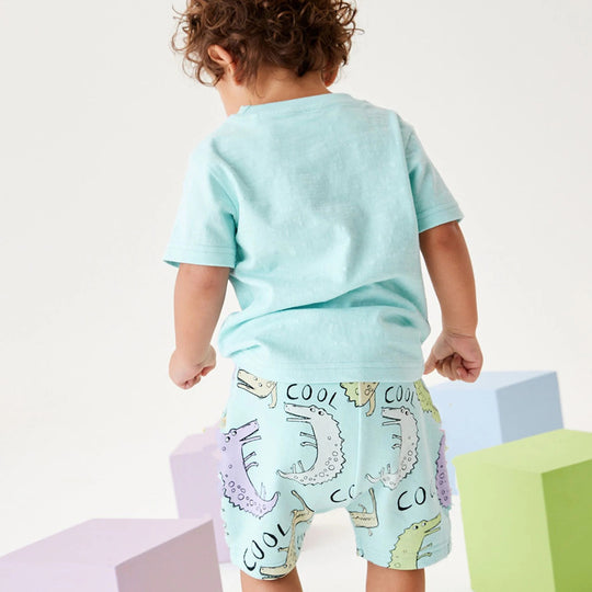 Jungen Kurzarm T-Shirt und Shorts Set EB
