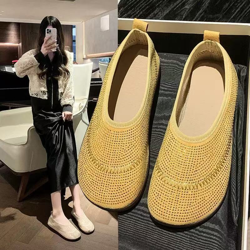 Damen Slip-On Badeschuhe mit atmungsaktivem Obermaterial und rutschfester Sohle EB