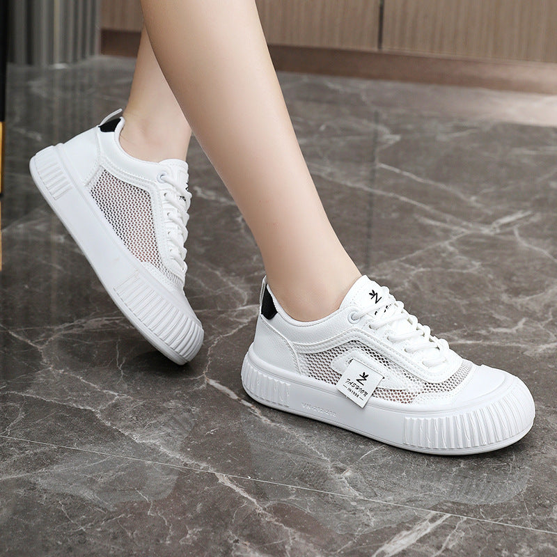 Damen modische Sneakers mit atmungsaktiver Mesh-Oberfläche und dämpfender Sohle EB