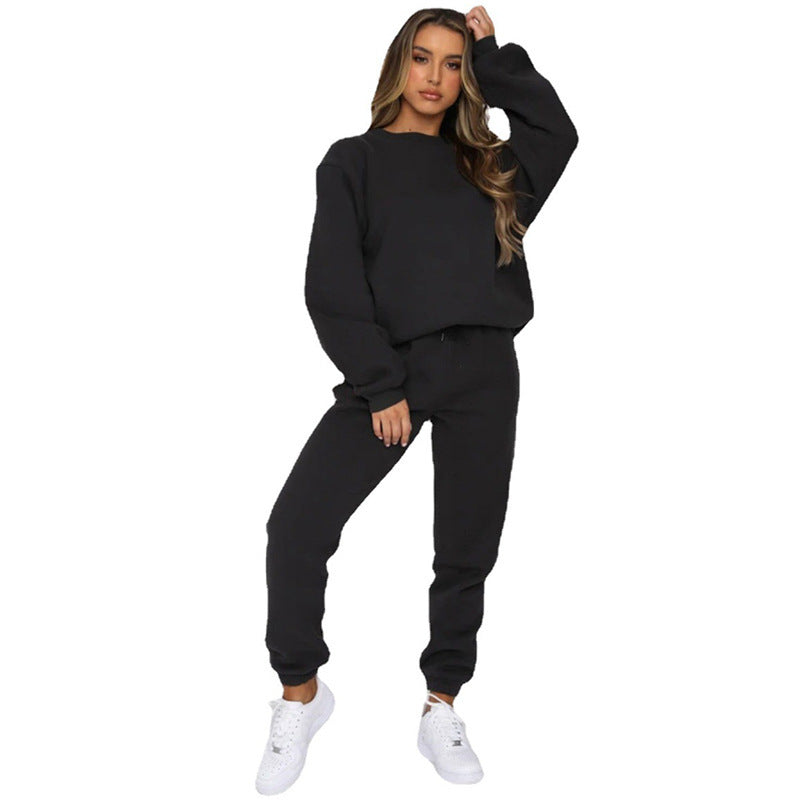 Damen bequeme Sweatshirt und Jogginghose Freizeitanzug EB