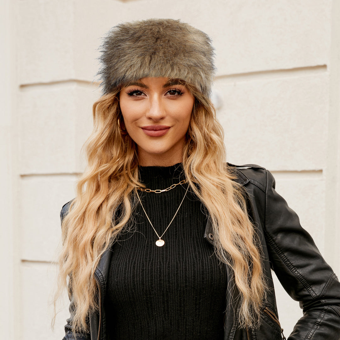 Damen Kuscheliger Fleece-Hut mit modischem Design EB