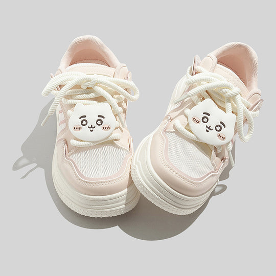 Damen Verspielte Sneakers mit tierischen Applikationen und bequemer Dämpfung EB