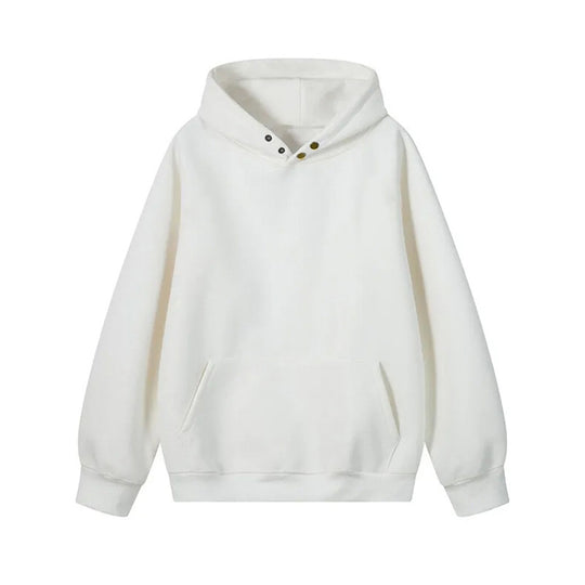 Damen Kapuzenpullover mit innovativem Schnitt und praktischen Druckknöpfen EB