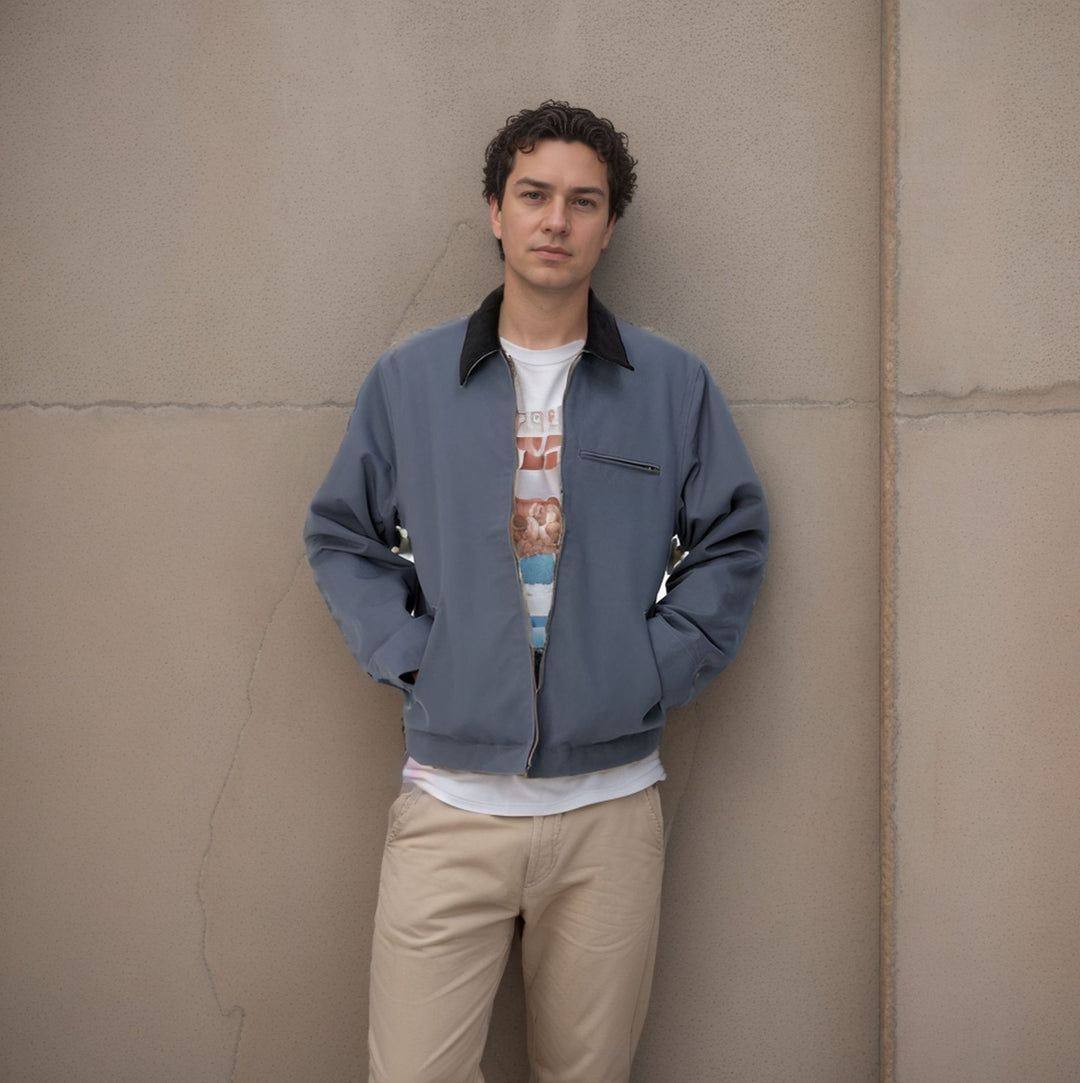 Herren elegante Arbeitsjacke mit praktischen Reißverschlusstaschen EB