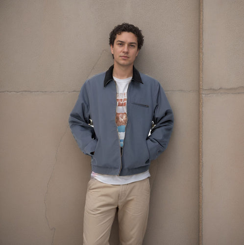 Herren elegante Arbeitsjacke mit praktischen Reißverschlusstaschen EB