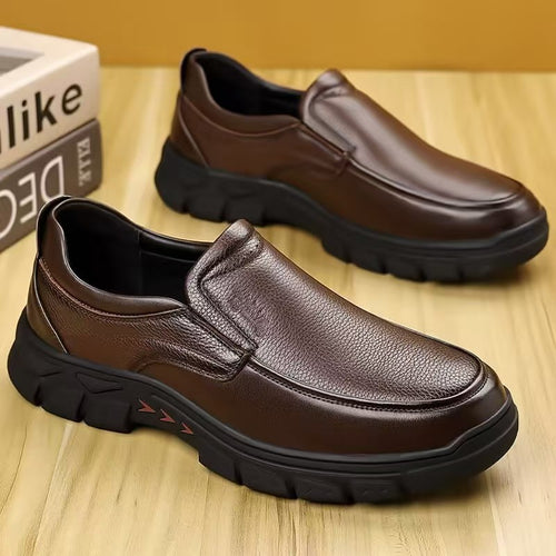 Herren Komfortable Slip-On Schnürschuhe mit rutschfester Laufsohle EB