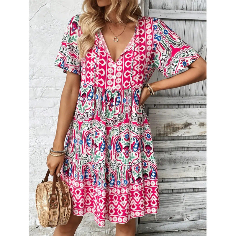 Damen Sommerkleid im Vintage-Stil EB