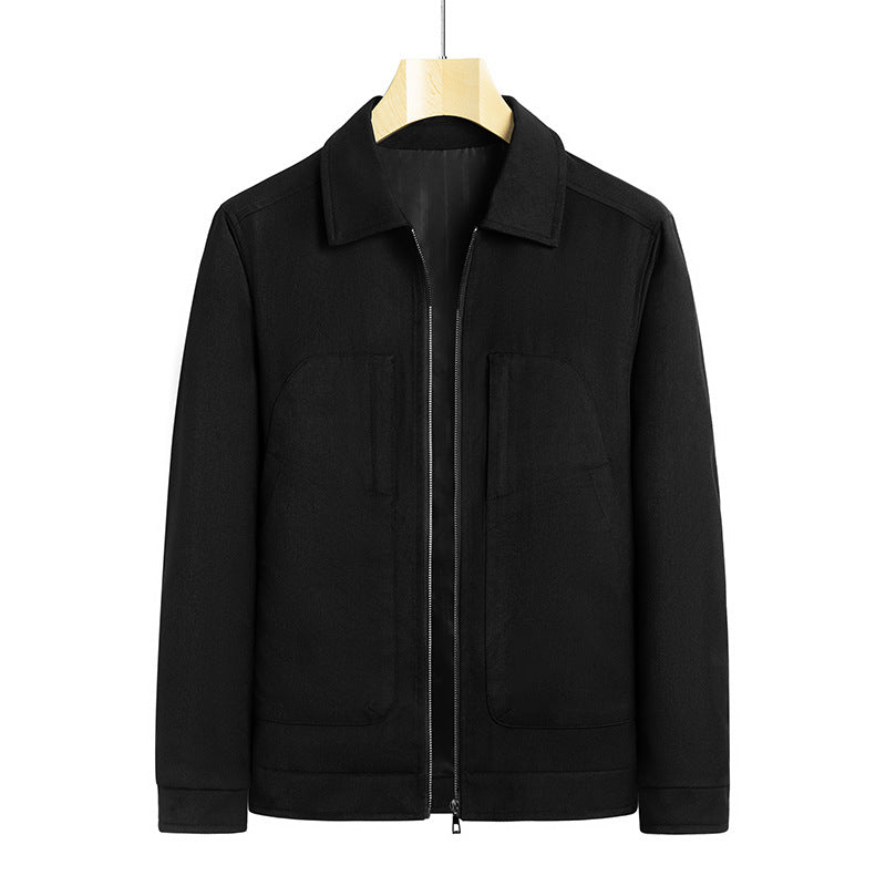 Herren lässige Freizeitjacke mit praktischen Taschen EB