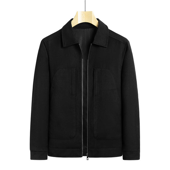 Herren lässige Freizeitjacke mit praktischen Taschen EB