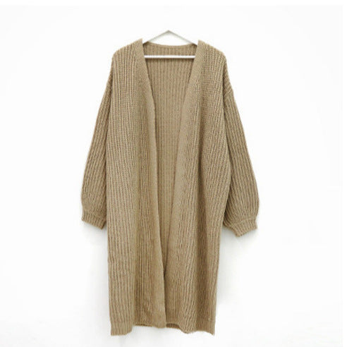 Damen Grobstrick Cardigan mit offenem Schnitt EB
