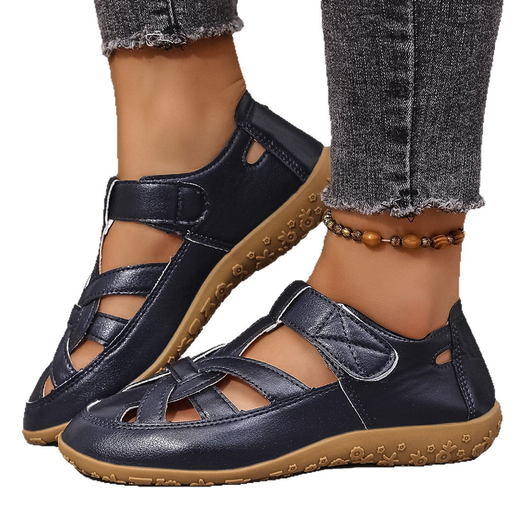 Damen Bequeme Clogs mit verstellbarem Riemendesign und rutschfester Sohle EB