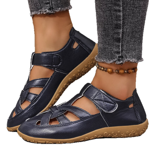 Damen Bequeme Clogs mit verstellbarem Riemendesign und rutschfester Sohle EB