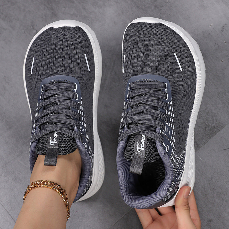 Damen Sportliche Leichtgewicht Sneakers mit elastischem Obermaterial EB