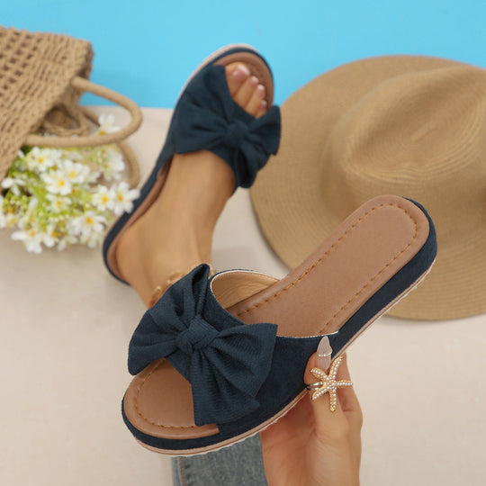 Damen Bequeme Sandalen mit modischem Schleifen-Design EB