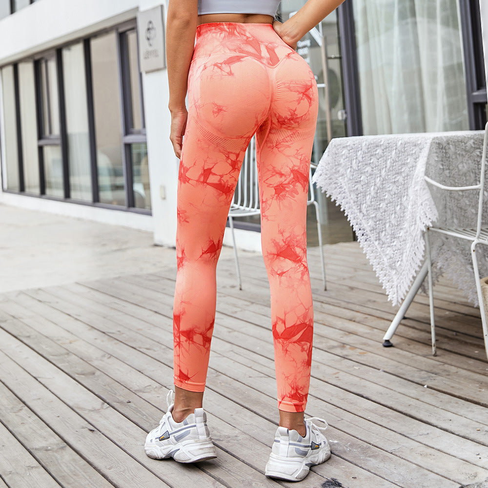 Damen Fitness-Leggings mit innovativer Formgebung und hohem Bund EB