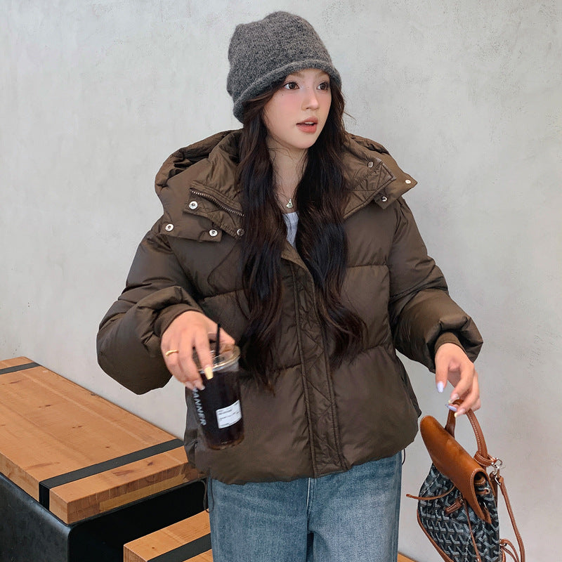 Damen Pufferjacke mit verstellbarem Bund und weichem Innenfutter EB