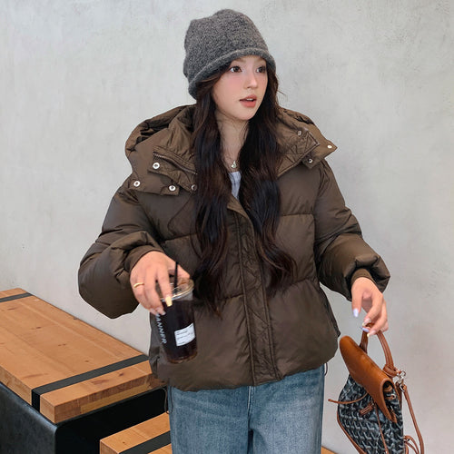 Damen Pufferjacke mit verstellbarem Bund und weichem Innenfutter EB