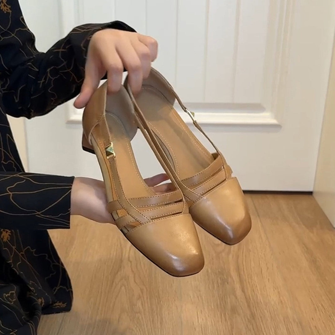 Damen Slingback Pumps mit modischem Riemendesign EB