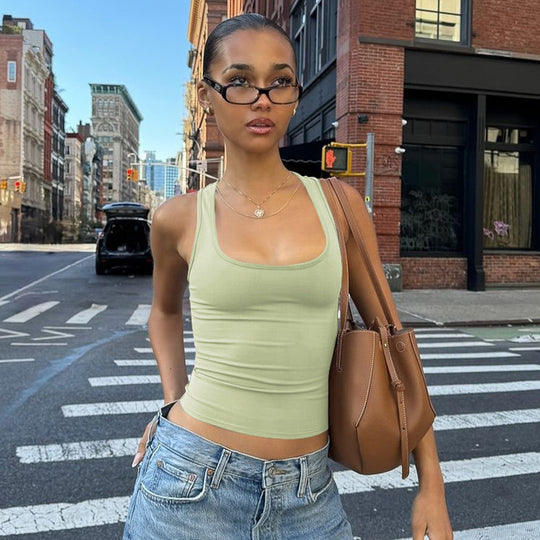 Damen Sportliches Tanktop mit breiten Trägern EB