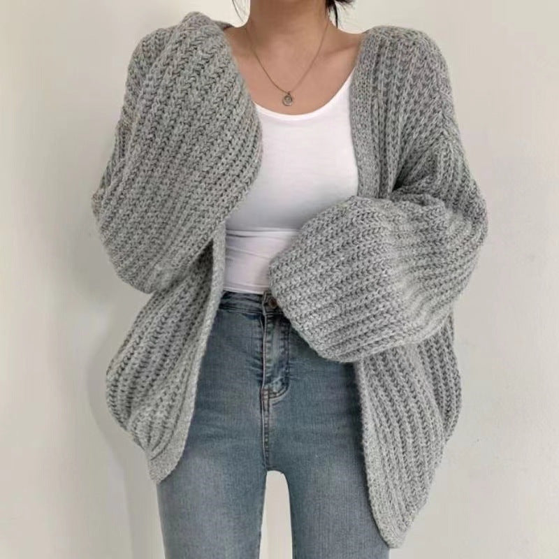 Damen Oversized Strickjacke EB