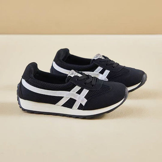 Damen Sportliche Sneakers im Retro-Stil mit atmungsaktivem Mesh-Obermaterial EB