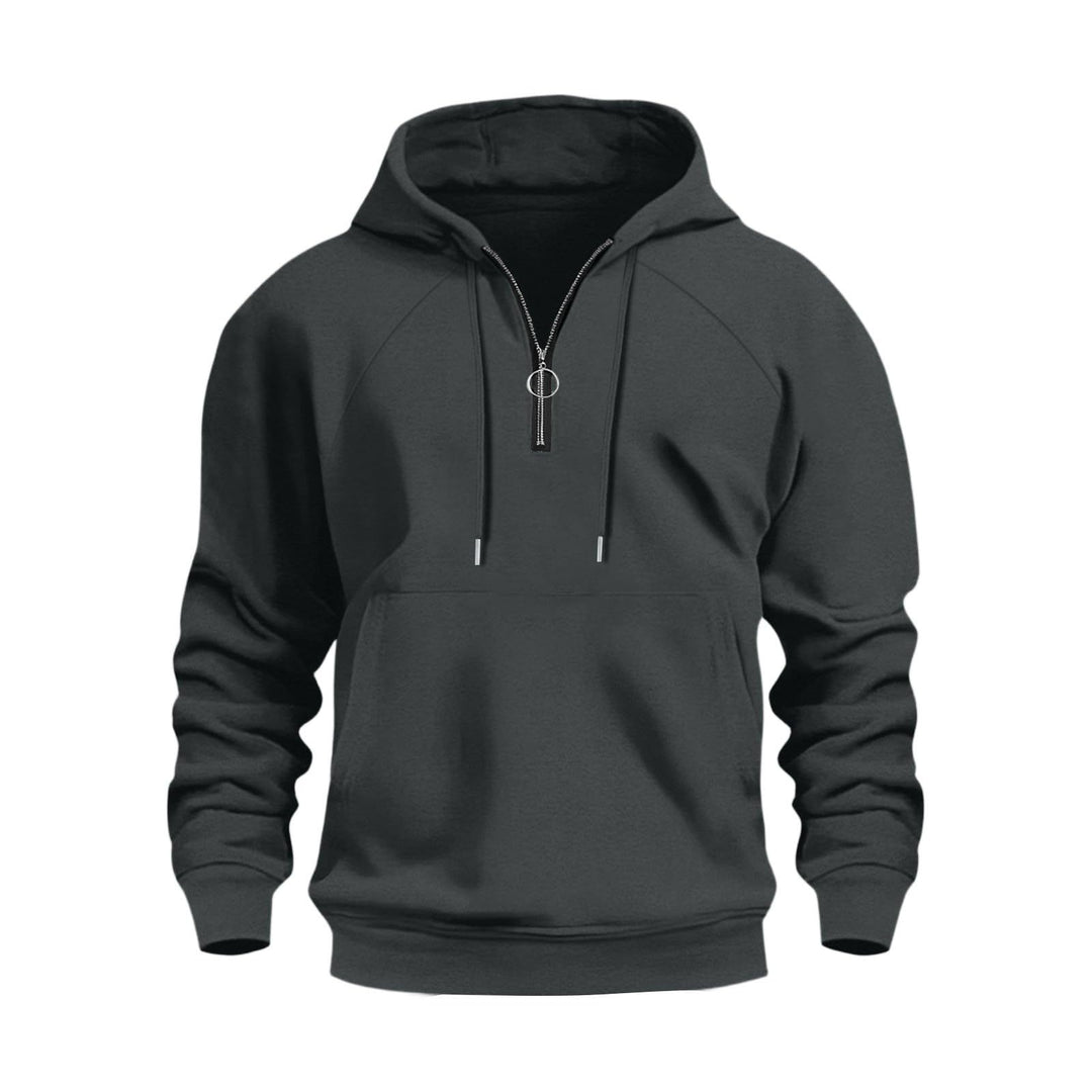 Herren funktionale Kapuzenpullover mit halbem Reißverschluss EB