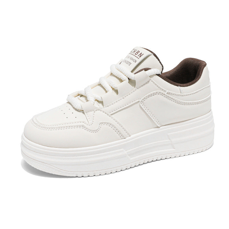 Damen Komfortable Sneaker mit dicker Sohle EB