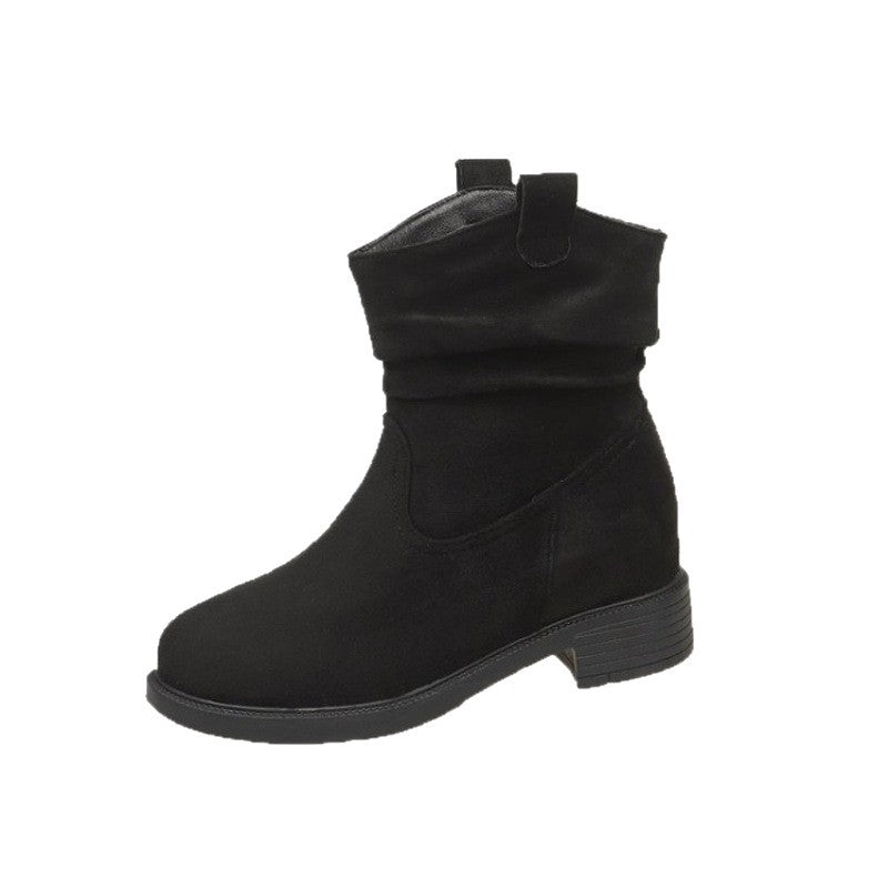Damen Weiche und lässige Stiefeletten mit bequemem Schaft und rutschfester Sohle EB
