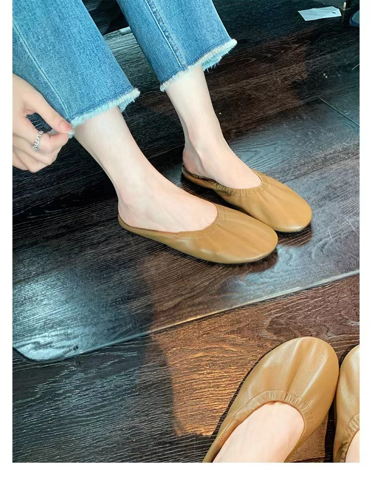 Damen elegante Mokassins mit flexiblem Gummizug EB