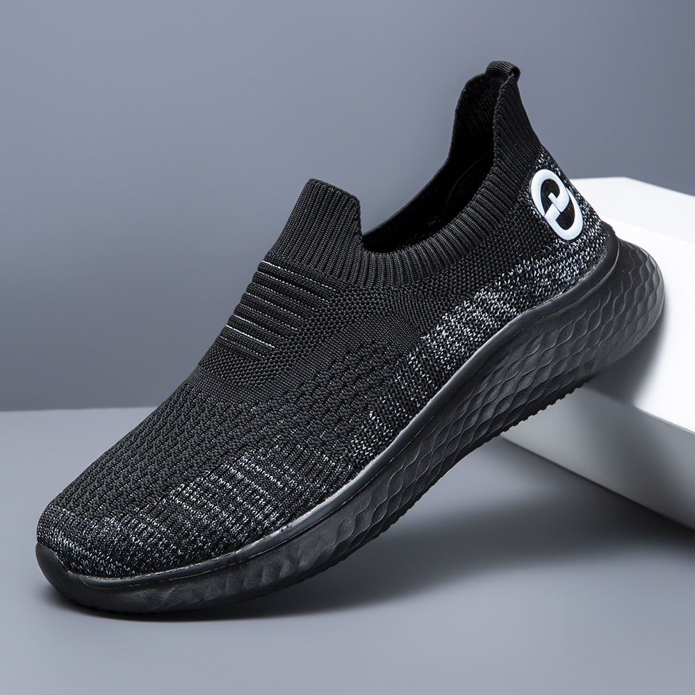 Damen Sportliche Slip-On Sneakers mit atmungsaktivem Obermaterial und rutschfester Sohle EB