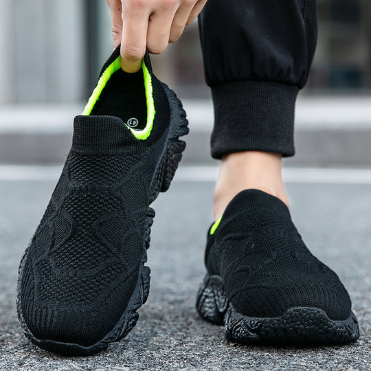 Damen Strick-Sneaker mit rutschfester Sohle und atmungsaktiver Passform EB